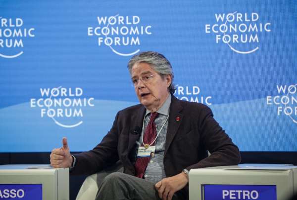 El presidente Lasso participó en el Foro Liderazgo para América Latina en Davos, Suiza.