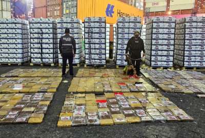 El cargamento de coca&iacute;na pretend&iacute;a ser enviado a Espa&ntilde;a.