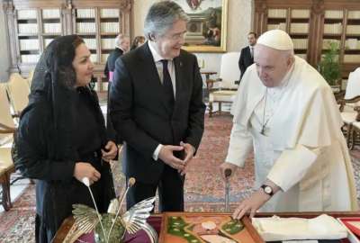 Presidente Lasso mantuvo una reuni&oacute;n con el papa Francisco