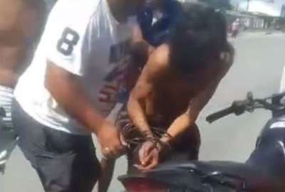 El delincuente intent&oacute; suplicar para que no le quiten su ropa sin &eacute;xito alguno.