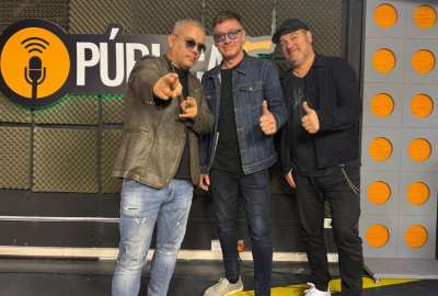 Natalino en los estudios de P&uacute;blica FM