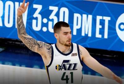 Juancho Hernang&oacute;mez qued&oacute; fuera del Utah Jazz, tras una irregular temporada. 