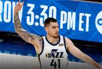 Juancho Hernangómez quedó fuera del Utah Jazz, tras una irregular temporada.