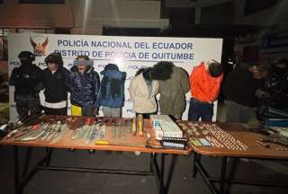 Golpe a &ldquo;Los Lobos&rdquo;: Polic&iacute;a captura a siete presuntos integrantes en megaoperativo en Quito