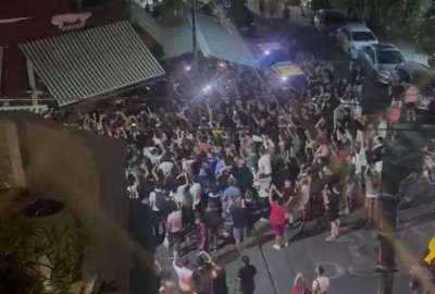 Los hinchas se concentraron en Palermo para ver a su &iacute;dolo, Messi. 