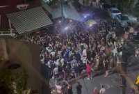 Los hinchas se concentraron en Palermo para ver a su ídolo, Messi.