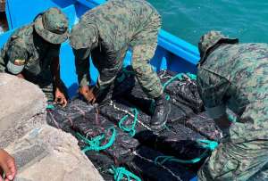 El cargamento de droga tendría un valor aproximado de USD 45 millones en Estados Unidos. 