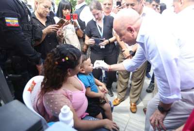El vicepresidente Alfredo Borrero encabez&oacute; esta campa&ntilde;a en la provincia de Manab&iacute;.