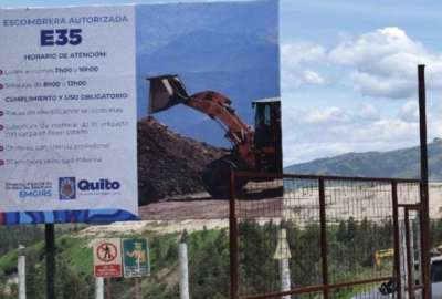 Con la habilitaci&oacute;n de la escombrera de la E35 suman tres en el Distrito Metropolitano. 