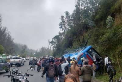 ECU911 report&oacute; un accidente de tr&aacute;nsito en el sector de Santa Rosa de Cumbay&aacute;