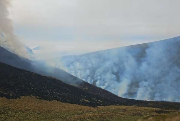 Este jueves, un incendio se registra en los alrededores de la reserva Ilinizas.&nbsp;