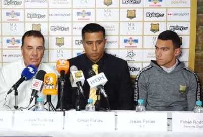 C&eacute;sar Far&iacute;as fue presentado como DT de &Aacute;guilas Doradas de Colombia