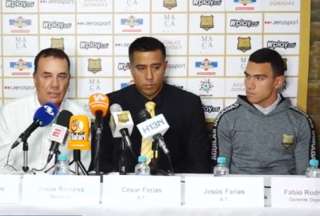 C&eacute;sar Far&iacute;as fue presentado como DT de &Aacute;guilas Doradas de Colombia