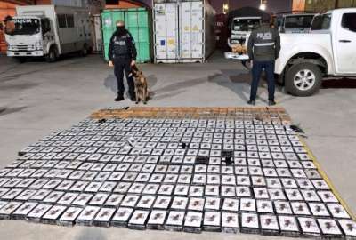 Polic&iacute;a incauta coca&iacute;na que estaba oculta en cajas de banano