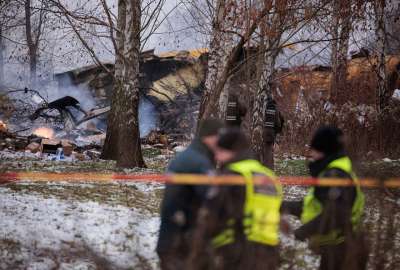 Los restos del avi&oacute;n terminaron calcinados. 