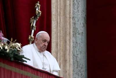 El papa Francisco pidi&oacute; el fin de la guerra entre Israel y Hamas, durante el mensaje de Navidad.