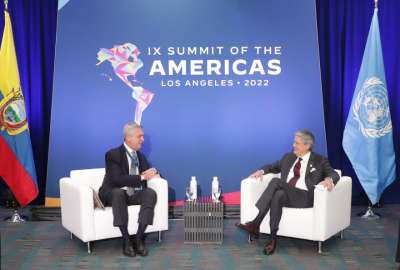 Presidente Guillermo Lasso se reuni&oacute; con representantes del ACNUR y la USAID
