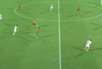 Hakim Ziyech marc&oacute; un golazo en el partido de Marruecos ante Georgia