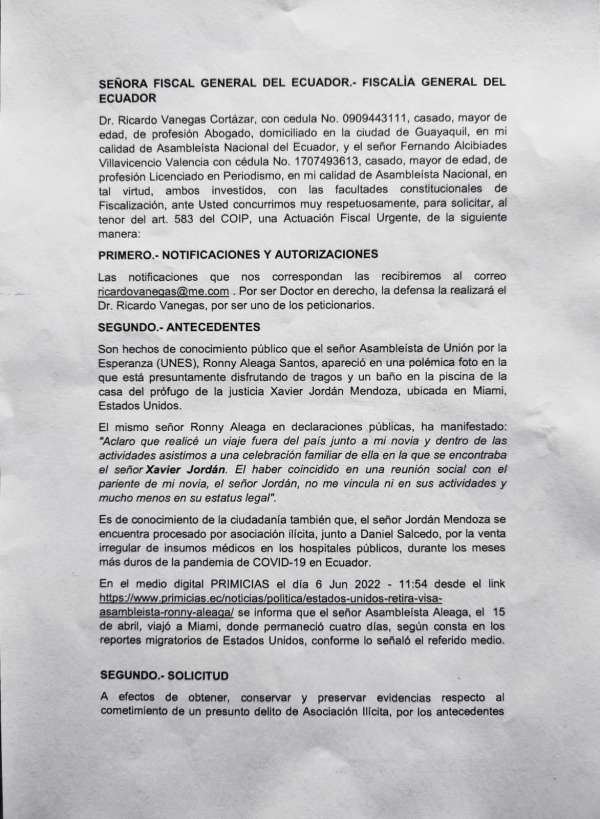 La demanda se present&oacute; en la Corte Provincial de Justicia.