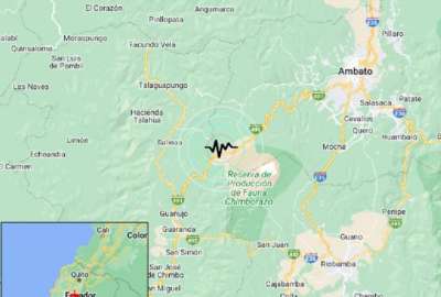 Se registr&oacute; un sismo en la localidad de Guaranda, Bol&iacute;var