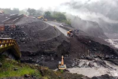 En la zona se registr&oacute; el colapso del puente sobre el r&iacute;o El Garrapatal. 