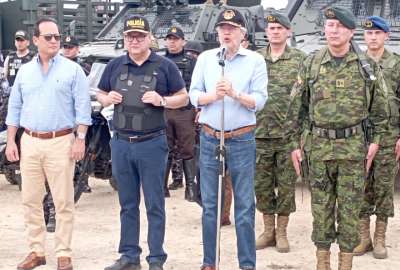 El presidente Guillermo Lasso anvi&oacute; un mensaje a la Polic&acute;pia y Fuerzas Armadas. 