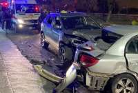 Cuatro personas resultaron heridas tras accidente de tr&aacute;nsito en Quito