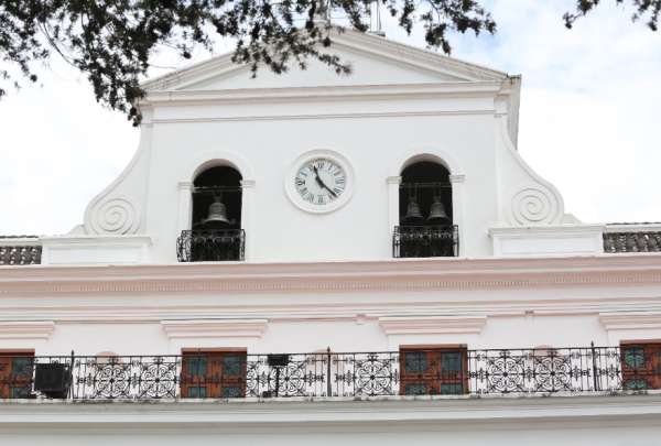 Las campanas y el reloj del Palacio de Carondelet est&aacute;n en proceso de restauraci&oacute;n. 