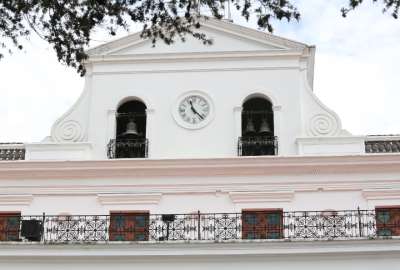 Las campanas y el reloj del Palacio de Carondelet est&aacute;n en proceso de restauraci&oacute;n. 