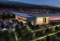 En los alrededores del Centro de Convenciones, en el parque Bicentenario (norte de Quito) se realizan cierres viales.
