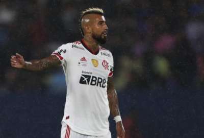 El jugador chileno fue el m&aacute;s pifiado en el duelo de ida de la Recopa Sudamericana 2023.