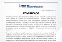 Se detuvo a tres presuntos implicados en el cobro de comisiones a prestadores externos en el IESS