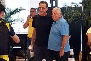 Luis Chiriboga Acosta visit&oacute; el hotel de la selecci&oacute;n