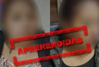 Dos mujeres que ?? ????????? ?? ???? ??? ?? ????????? "?????? ???ñ??" en Riobamba fueron detenidas.
