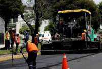 Cierres en la av. Clemente Yerovi Indaburu, en Quito, por trabajos de repavimentaci&oacute;n