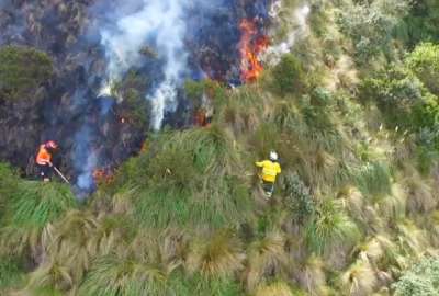 Los incendios forestales contin&uacute;an