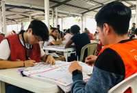 El CNE ha procedido a recontar las actas con inconsistencia en Guayas.