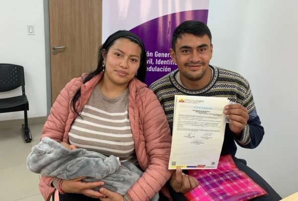 Ecuador promueve la inscripci&oacute;n de nacimientos para garantizar el derecho a la identidad