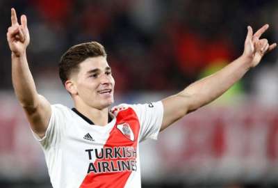 Juli&aacute;n &Aacute;lvarez reconocido por la IFFHS como el jugador con m&aacute;s goles marcados en un mismo partido