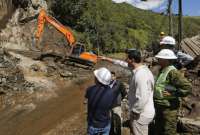 El Gobierno declaró la emergencia en la Red Vial Estatal Baños-Puyo.