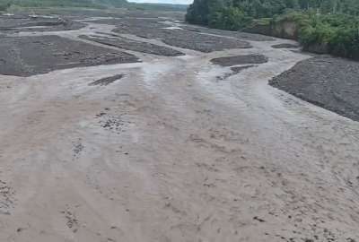 El caudal del r&iacute;o Upano aument&oacute; dr&aacute;sticamente
