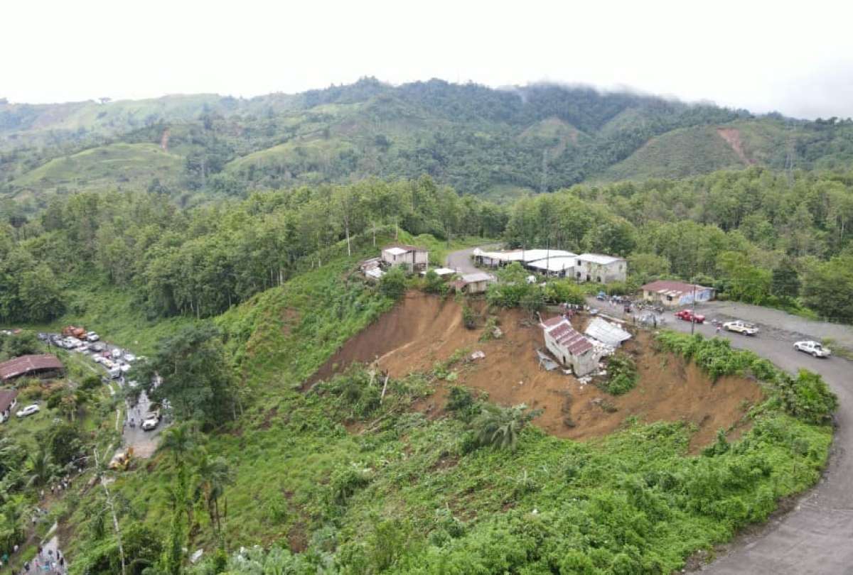 El deslizamiento provoc&oacute; la afectaci&oacute;n a una vivienda.