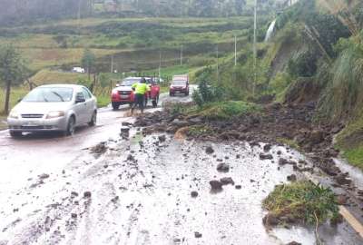 Un nuevo derrumbe se produjo en la avenida Sim&oacute;n Bol&iacute;var