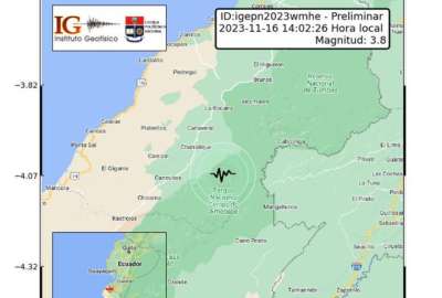 El Instituto Geof&iacute;sico report&oacute; el sismo en la frontera. 