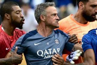 VIDEO: Luis Enrique trat&oacute; de justificarse tras la agresi&oacute;n a Joao Pedro tras la final