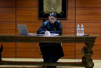 E juez Walter Mac&iacute;as preside la audiencoia preparatoria de juicio.