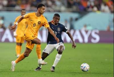 Cody Gakpo marc&oacute; uno de los 10 mejores goles del Mundial contra Ecuador. 