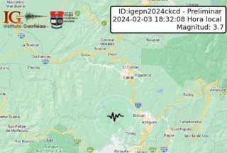 Cuatro sismos se sintieron en Ecuador en menos de 24 horas