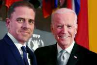 Hunter Biden (izq.) fue indultado por su padre, el presidente Joe Biden.