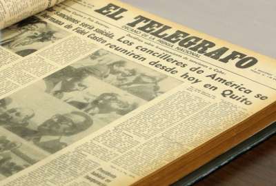 El Tel&eacute;grafo es el diario m&aacute;s antiguo del Ecuador y desde 2020 traslad&oacute; su versi&oacute;n impresa al digital.
